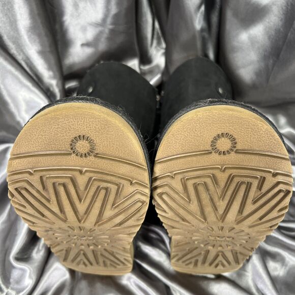 UGG Sutter Moto Boots Women’s 4 US / 34 EU Black Leather Buckle Zip #1969 Fall - Picture 15 of 15